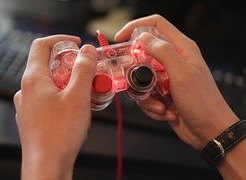holding game stick
